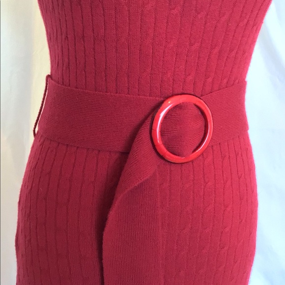 Red Betsey Johnson Cable Knit Dress - Picture 7 of 7
